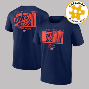 Oklahoma City Thunder 2025 NBA Finals Champions Custom Two Sided Unisex T-Shirt