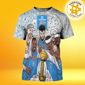 Oklahoma City Thunder Are 2025 NBA Finals Champions All Over Print Shirt
