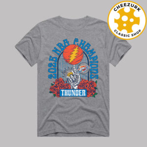 Oklahoma City Thunder Homage 2025 NBA Finals Champions Grateful Dead Tri-Blend Unisex T-Shirt