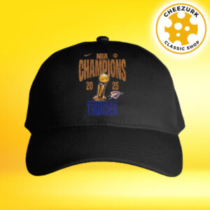 Oklahoma City Thunder Nike 2025 NBA Finals Champions Locker Room Classic Cap Hat Snapback