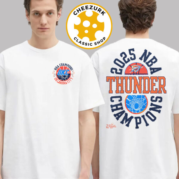 Oklahoma City Thunder Stadium Essentials 2025 NBA Finals Champions Tunnel Vision Two Sided Unisex T-Shirt