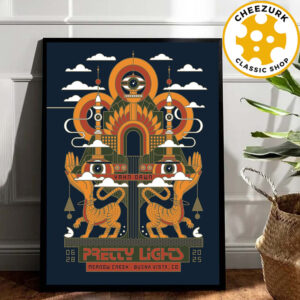 Pretty Lights Yahn Dawn Festival 2025 Night 2 Poster At Meadow Creek In Buena Vista CO On June 28 2025 Home Decor Poster Canvas