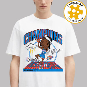 Shai Gilgeous-Alexander Oklahoma City Thunder Homage 2025 NBA Finals Champions Tri-Blend Unisex T-Shirt