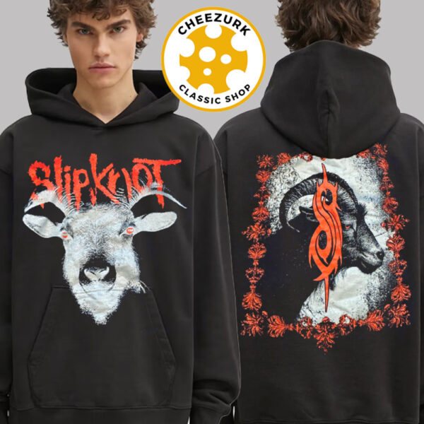 Slipknot Merch European Tour 2025 Two Sided Unisex Hoodie