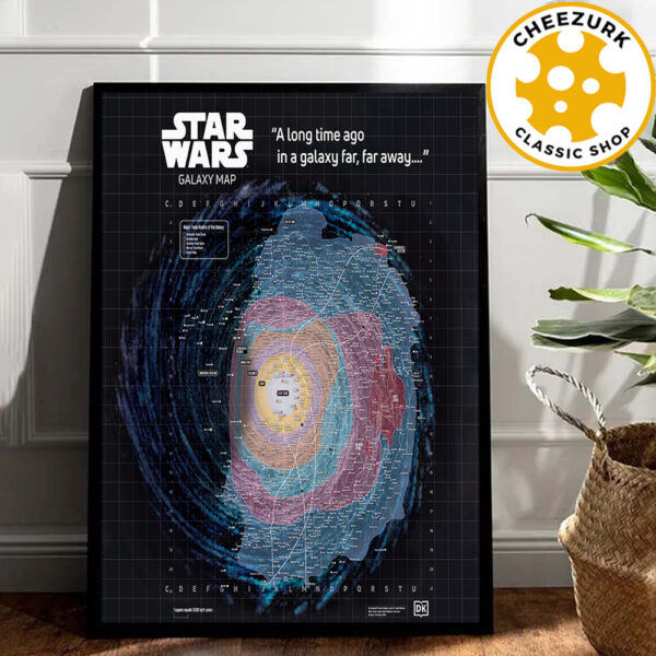 Star Wars Galaxy Map A Long Time Ago In A Galaxy Far Far Away 2025 Home Decor Poster Canvas