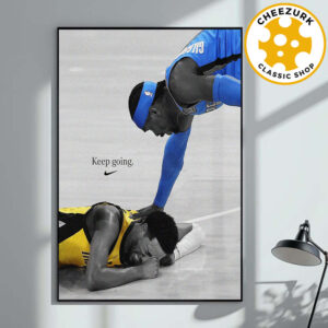 Tyrese Haliburton Vs Shai Gilgeous Alexander Nike Keep Going 2025 NBA Finals Home Decor Poster Canvas