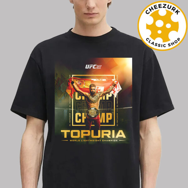 UFC 317 Ilia Topuria Is World Lightweight Champions 2025 El Matador Unisex T-Shirt
