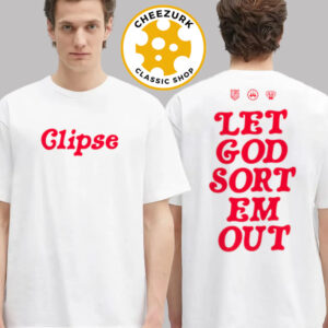 Verdy X Clipse Let God Sort Em Out Text Tee Two Sided Unisex T-Shirt