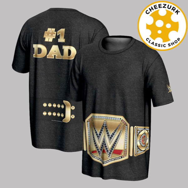 WWE 2025 Night Of Champions Riyadh Father’s Day Title Belt All Over Print Shirt