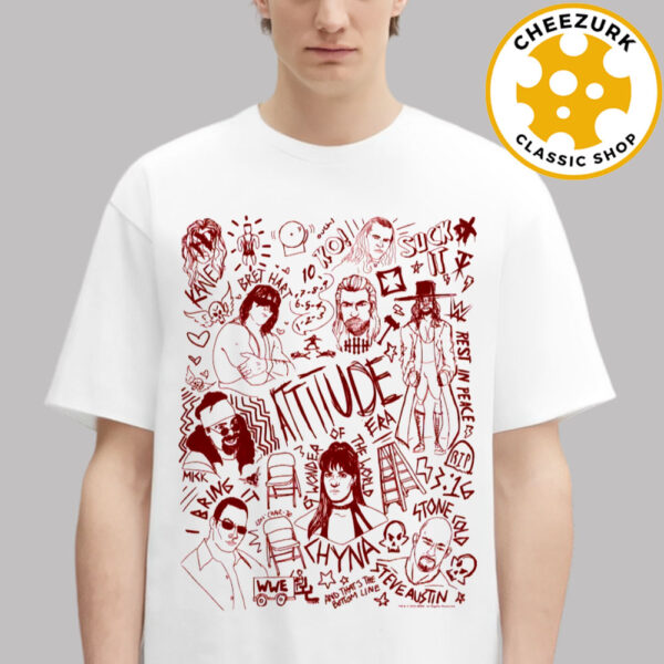 WWE 2025 Night Of Champions Riyadh WWE Attitude Era Doodles Unisex T-Shirt