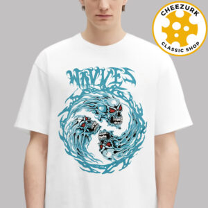 Wavves North American Summer Tour 2025 Merch Tee Flame Skull Unisex T-Shirt