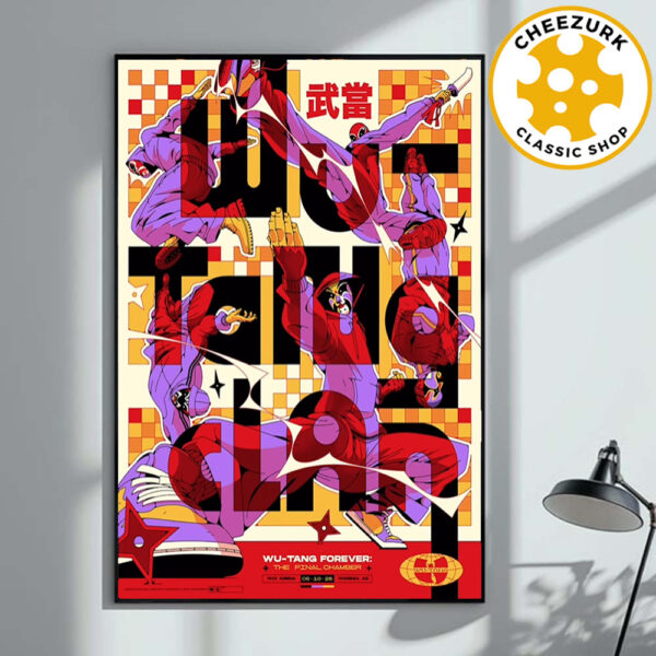 Wu Tang Clan The Final Chamber Poster At PHX Arena In Phoenix AZ On June 18th 2025 Home Decor Poster Canvas