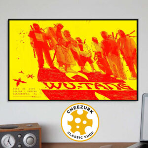 Wu Tang Clan Tonight Poster At Golden 1 Center In Sacremento CA On June 26th 2025 Home Decor Poster Canvas