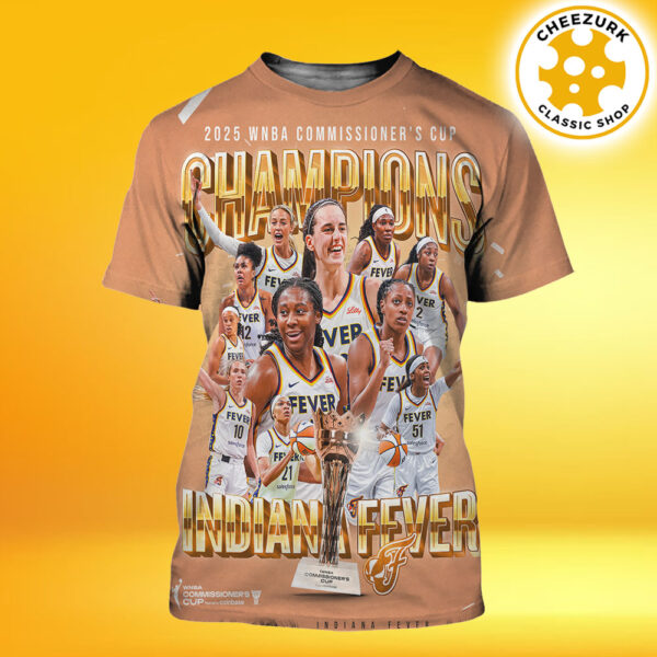 Indiana Fever Are WNBA Commissioner’s Cup Champions 2025 All Over Print Shirt