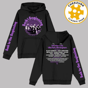 Ozzy Osbourne Back To The Beginning Hoodie The Final Show Lineup At Villa Park In Birmingham On July 5 2025 Unisex Hoodie
