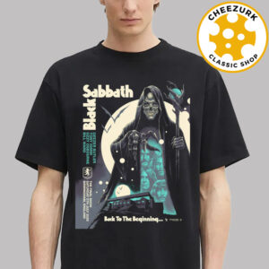 Ozzy Osbourne Event Tee Sabbath Skeleton The Final Show Lineup At Villa Park In Birmingham On July 5 2025 Two Sided Unisex T-Shirt