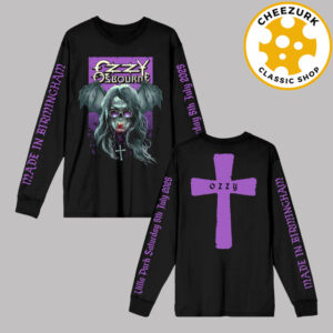 Ozzy Osbourne Ozzy Bat The Final Show Lineup At Villa Park In Birmingham On July 5 2025 Unisex Longsleeve